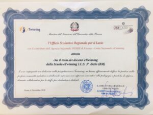 Premiazione Etwinning 2